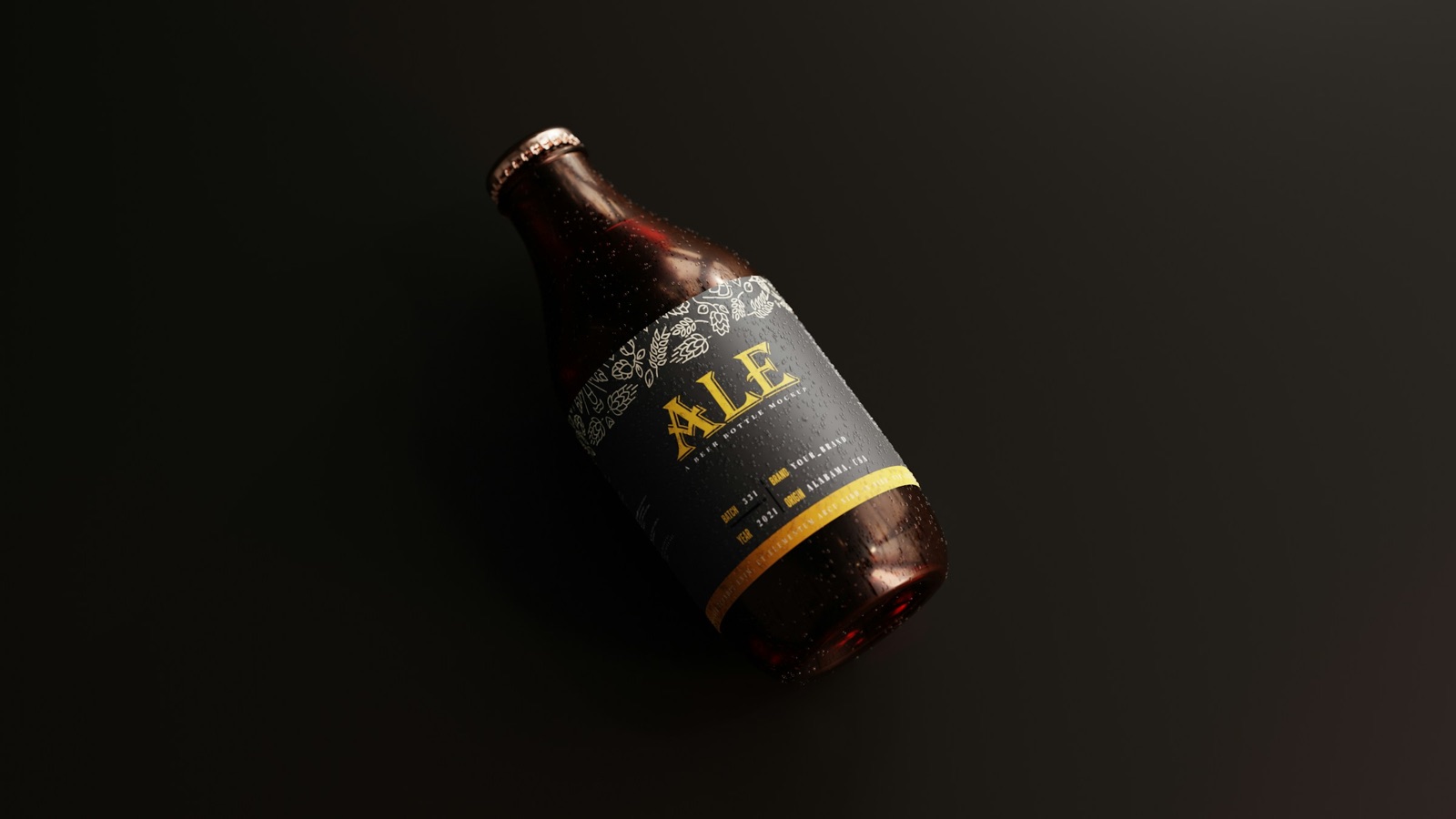 Blank product packaging mockup ready for a custom Euphora label