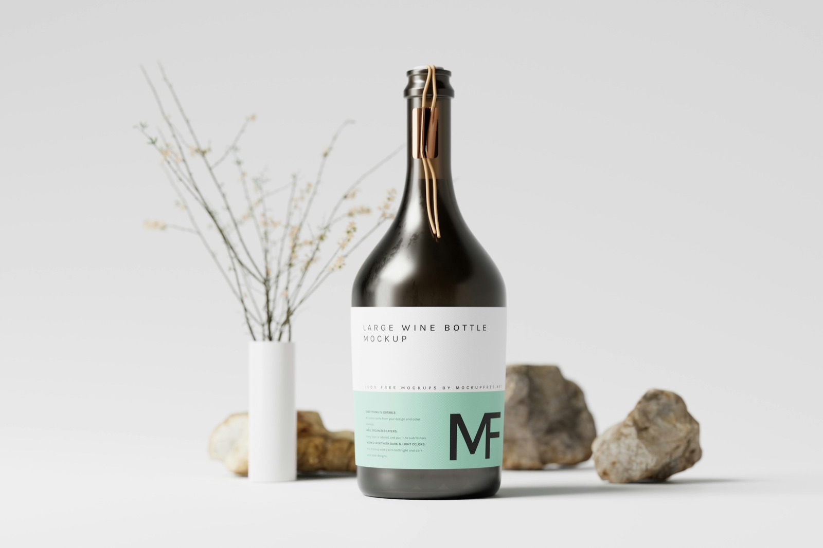 Blank product packaging mockup ready for a custom Euphora label