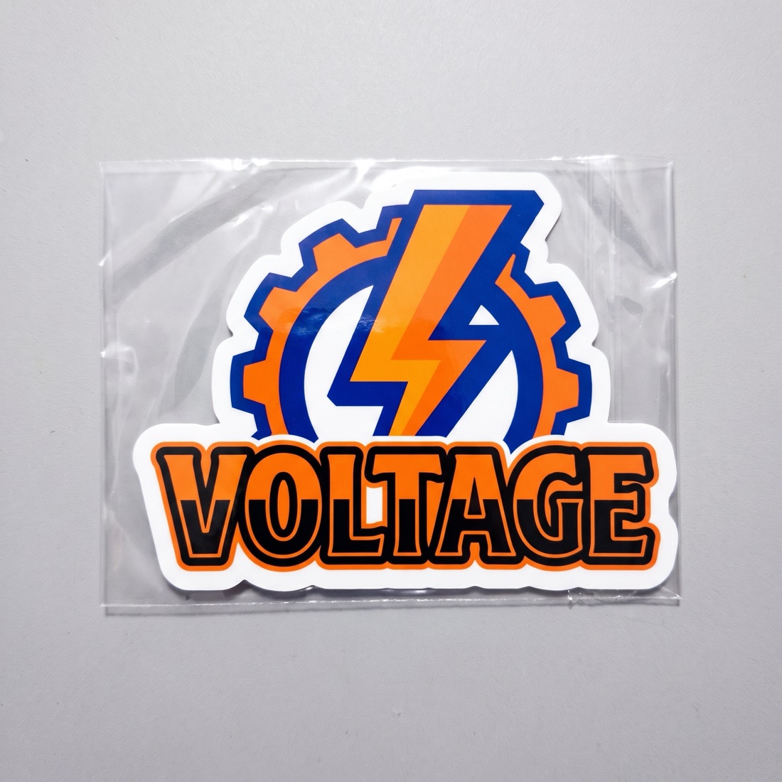 Custom die-cut vinyl stickers peeled and fanned out, printed by Euphora
