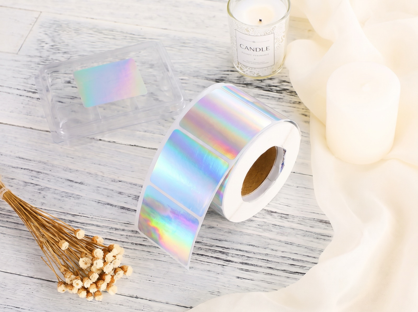Holographic label material